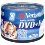 Verbatim DVD+R 4,7GB 16x, Advanced AZO+ printable, cakebox, 50ks (43512) – Zboží Živě
