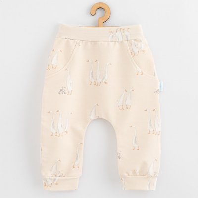 New Baby Kojenecké bavlněné tepláčky Husičky – Zboží Mobilmania