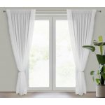 EUROFIRANY ZÁCLONA NA PÁSCE LUISA 140X270 CM BÍLÁ – Hledejceny.cz