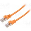 síťový kabel Gembird PP6A-LSZHCU-O-10M Patch, S/FTP, 6a, drát, Cu, LSZH, 10m, oranžový
