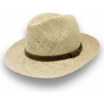Krumlovanka letní slaměný klobouk Fedora 100% Paglia P-252915C – Zboží Mobilmania