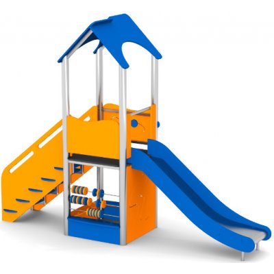 Playground System z nerezu se skluzavkou 11054