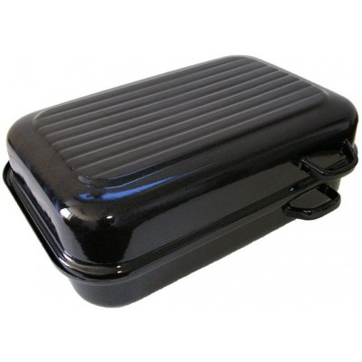 BELIS Smaltovaný dvoupekáč s žebrováním 40 cm ucha z boku 37140-00400005 – Zboží Dáma