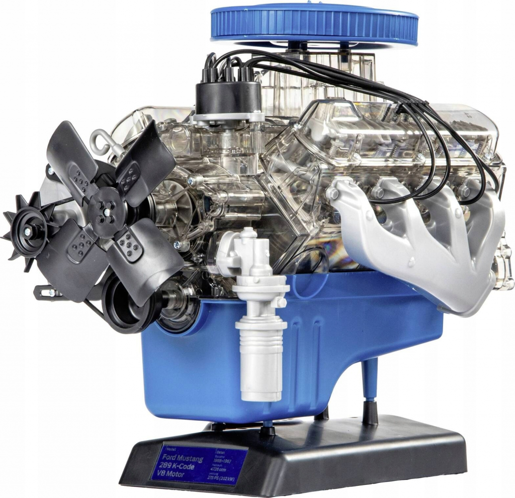 Franzis motor Ford Mustang V8 v měřítku 1:4