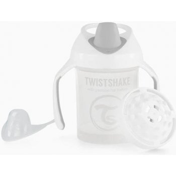 Twistshake hrnek učící bílá 230 ml
