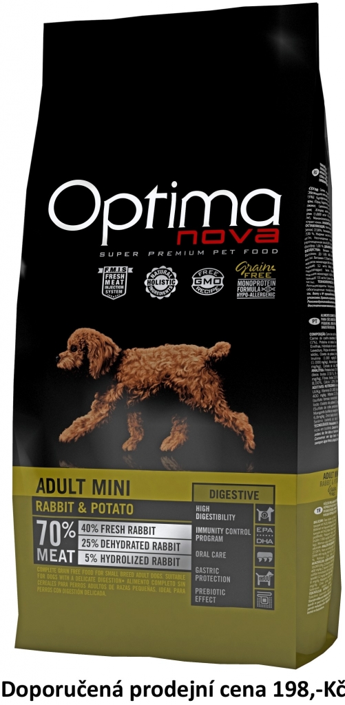 Optima Nova Dog Adult Mini Digest.Grain Free 0,8 kg