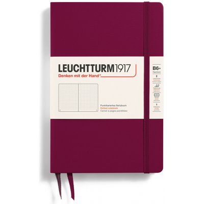 Leuchtturm1917 B6+ Tečkovaný zápisník Hardcover Port Red – Hledejceny.cz