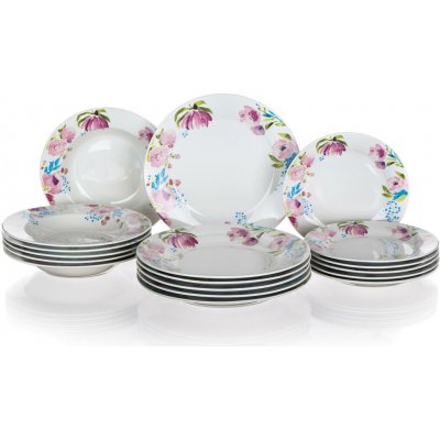 Banquet Sada jídelní Pink Flowers 18 ks – Hledejceny.cz