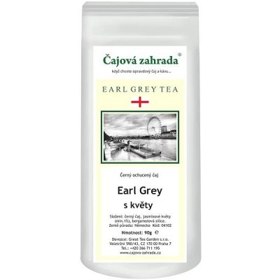 Čajová zahrada Earl Grey s květy černý ochucený čaj černý čaj 90 g – Zboží Mobilmania