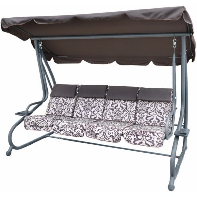 mamido Zahradní houpačka XXL hnědá s motivem – Zboží Dáma