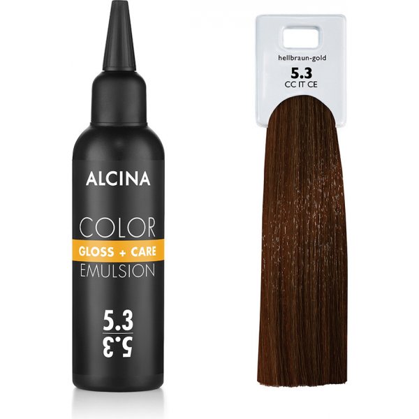 Barva na vlasy Alcina Tónovací emulze 5.3 Světle hnědá zlatá 100 ml