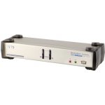 Aten CS-1782 KVM přepínač 2-port DVI KVMP USB, usb hub, audio 7.1, kabely – Hledejceny.cz