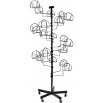 Prima-obchod Kovový stojan na čepice a klobouky, barva černá – Zboží Dáma