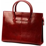 Kožená dámská tmavěčervená business taška do ruky Florence no. 1028 – Hledejceny.cz