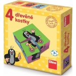 Dino obrázkové kostičky Krteček 4 kostky – Zboží Dáma