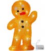 Vánoční osvětlení Eglo 410799 - LED Vánoční dekorace CRYSTALINE 20xLED/0,06W/3xAA perníček EG410799