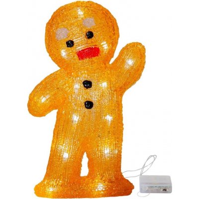 Eglo 410799 LED Vánoční dekorace CRYSTALINE 20xLED 0,06W 3xAA perníček EG410799 – Hledejceny.cz