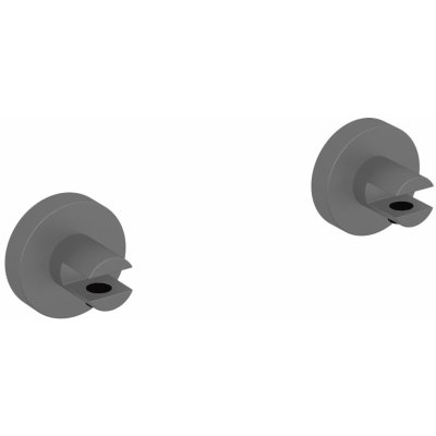 SAT Úchyty pro poličku X-Way PVD gun metal - DXWW2GM – Sleviste.cz