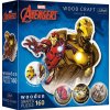 Puzzle TREFL Wood Craft Origin Odvážný Iron Man 160 dílků