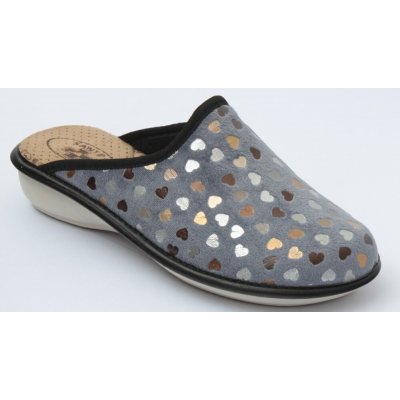 Santé LX/Pomino dámská domácí obuv srdíčka modrá – Hledejceny.cz