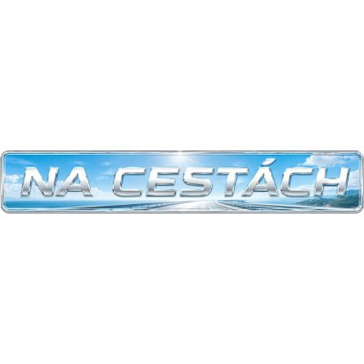 Bezvadary.cz | Značka za sklo kamionu s vlastním textem a motivem silnice 20x4,2 cm / PVC plast 3mm / bez přísavek zk70 – Hledejceny.cz