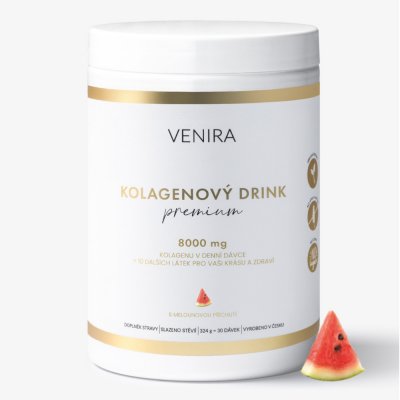 Venira Premium kolagenový drink pro vlasy, nehty a pleť, meloun 324 g