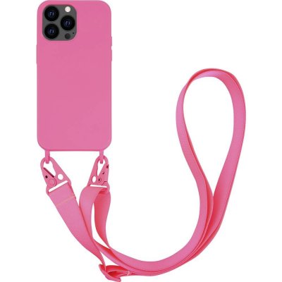 Pouzdro Vivanco Necklace Smartphone-Kette Apple iPhone 13 Pro Max růžové