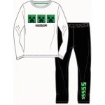 Mojang official product pyžamo Minecraft Creeper bílá – Zboží Dáma