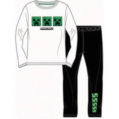 Mojang official product pyžamo Minecraft Creeper bílá – Zboží Dáma