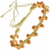 Náramek Šperky eshop žlutý přátelství lesklé oranžové korálky Z11.6