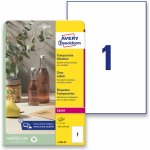 Avery Zweckform L7784-25 Čiré PET etikety A4 210x297 mm 25 ks – Hledejceny.cz