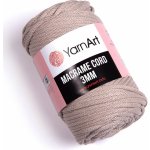 Pletací / háčkovací příze YarnArt MACRAME CORD 3mm 753 béžová, jednobarevná 250g/85m – Zboží Dáma