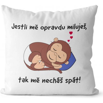 Impar Polštář Nechej mě spát 40x40 – Zboží Dáma