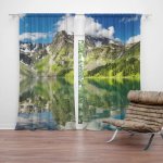 Sablio Závěs Odraz hor na jezeře: 2ks 140x250cm – Hledejceny.cz