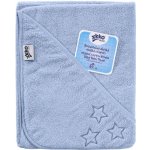 Kikko BIO bavlněná froté osuška s kapucí XKKO Organic 90x90 White Stars – Zboží Dáma