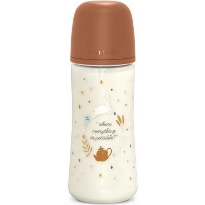 Suavinex Wonderland kojenecká láhev fyziologický průtok hnědá 360 ml – Hledejceny.cz