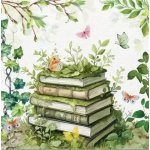 Paw Ubrousek 33x33cm Knihy a motýli – Zboží Mobilmania