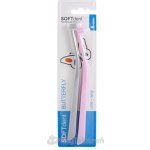 Soft Dent Butterfly jednosvazkový zubní kartáček 6 mm 2 ks – Zbozi.Blesk.cz