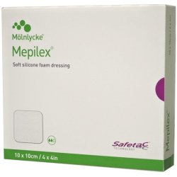 Mepilex Krytí absorbující silikonové sterilní 10 x 10cm 5 ks 294100