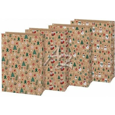 MFP sáček papírový vánoční KRAFT 4 26x36x12cm mix 5252929 – Hledejceny.cz