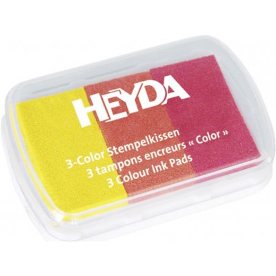 Heyda razítkovací polštářek žlutý oranžový červený – Zboží Mobilmania