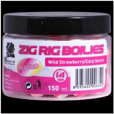 LK Baits boilies ZIG RIG Pop Up 150ml 14mm Wild Strawberry-CARP SECRET – Zboží Mobilmania