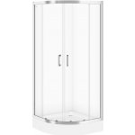 CERSANIT SET B161 čtvrtkruhový sprchový kou BASIC 80x185, transparent + vanička TAKO 80x16 S601-117 – Hledejceny.cz