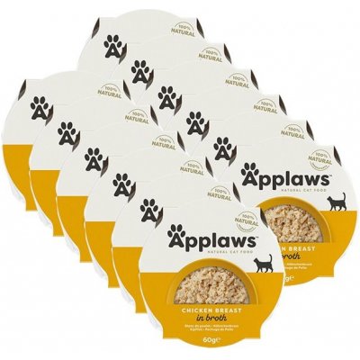 Applaws Vanička s kuřecími prsíčky ve vývaru 12 x 60 g – Hledejceny.cz