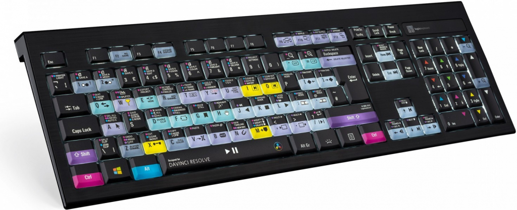 Logic Keyboard BMD DaVinci Resolve - PC ASTRA 2 Backlit