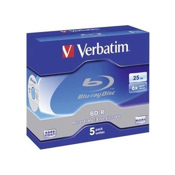 Verbatim BD-R SL 25GB 6x, jewel, 5ks (43715)