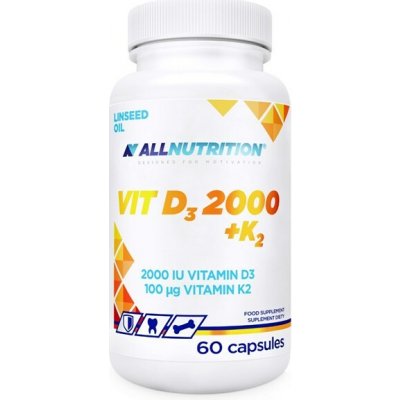 Allnutrition Vit D3 2000 +K2 60 kapslí – Hledejceny.cz
