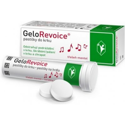 GeloRevoice pastilky do krku třešeň mentol 10ks – Hledejceny.cz