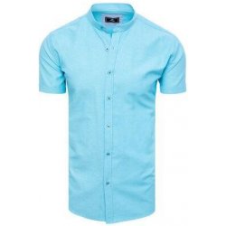 Dstreet pánská košile s krátkým rukávem sky blue KX1000
