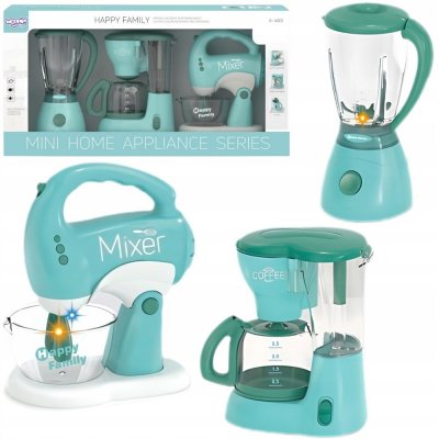 WOOPIE Sada domácích spotřebičů pro děti 3v1 Mixér Blender – Zboží Dáma